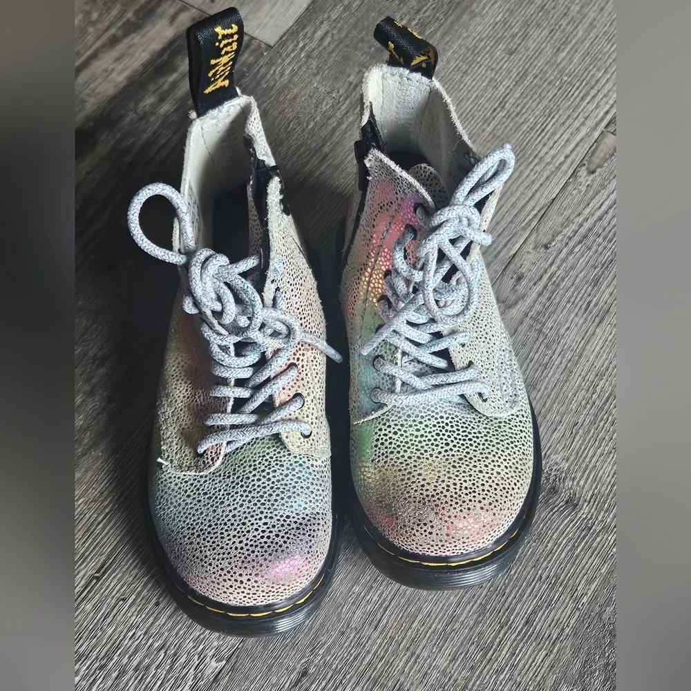 🩷💜Dr. Martens Zip Boots‎ Size 8 Pascal T 🩵💛
